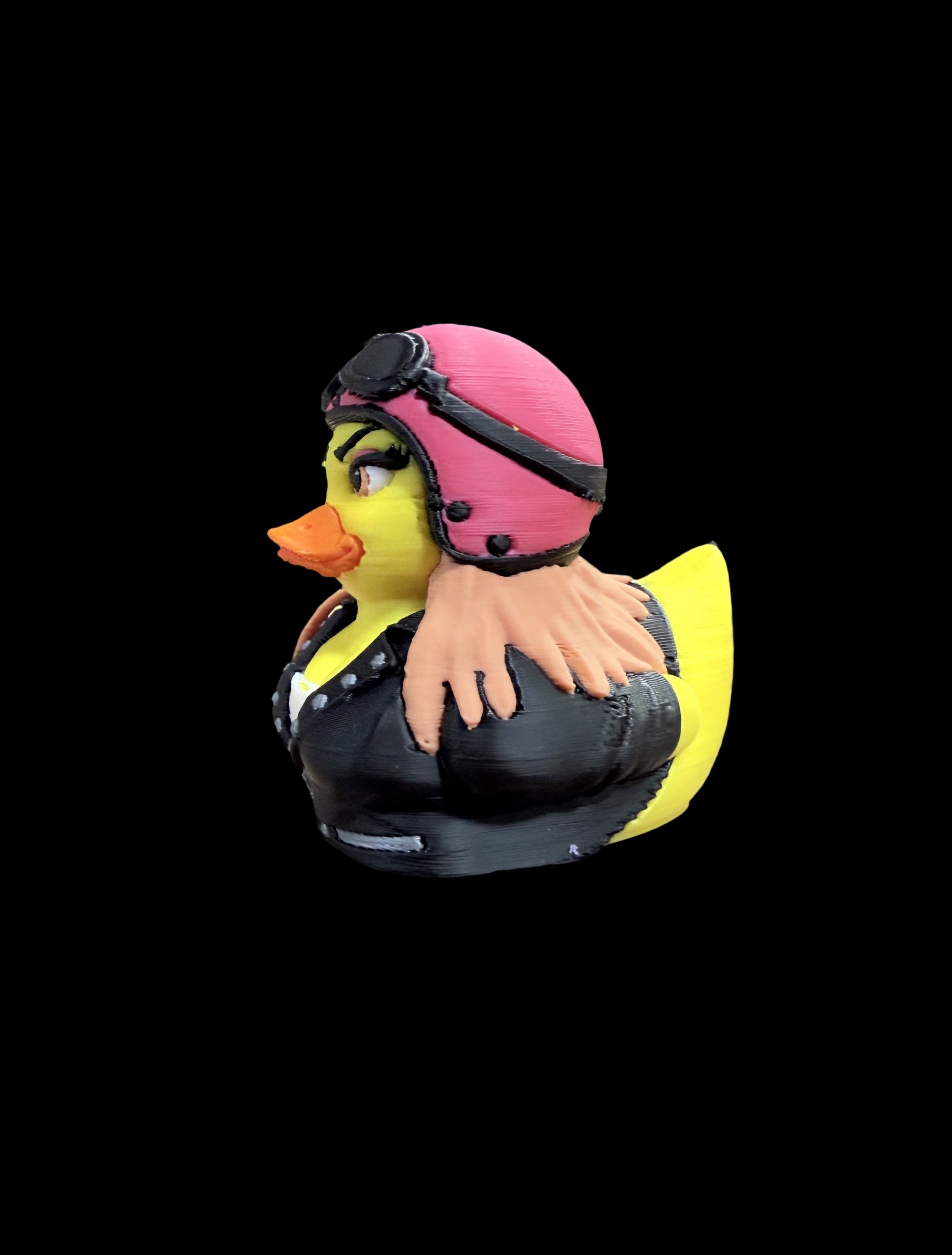 Lady Biker Duck – Ride Hard. Quack Loud