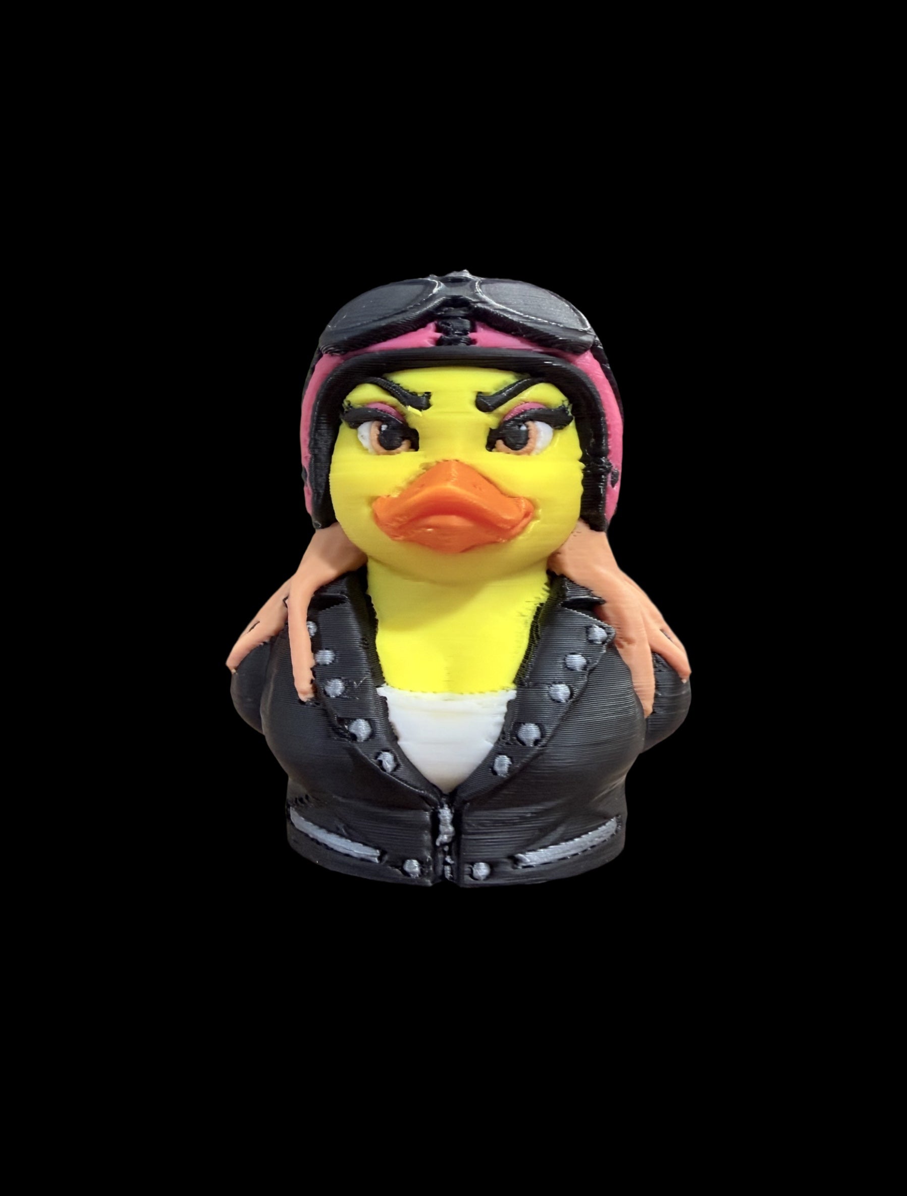 Lady Biker Duck – Ride Hard. Quack Loud