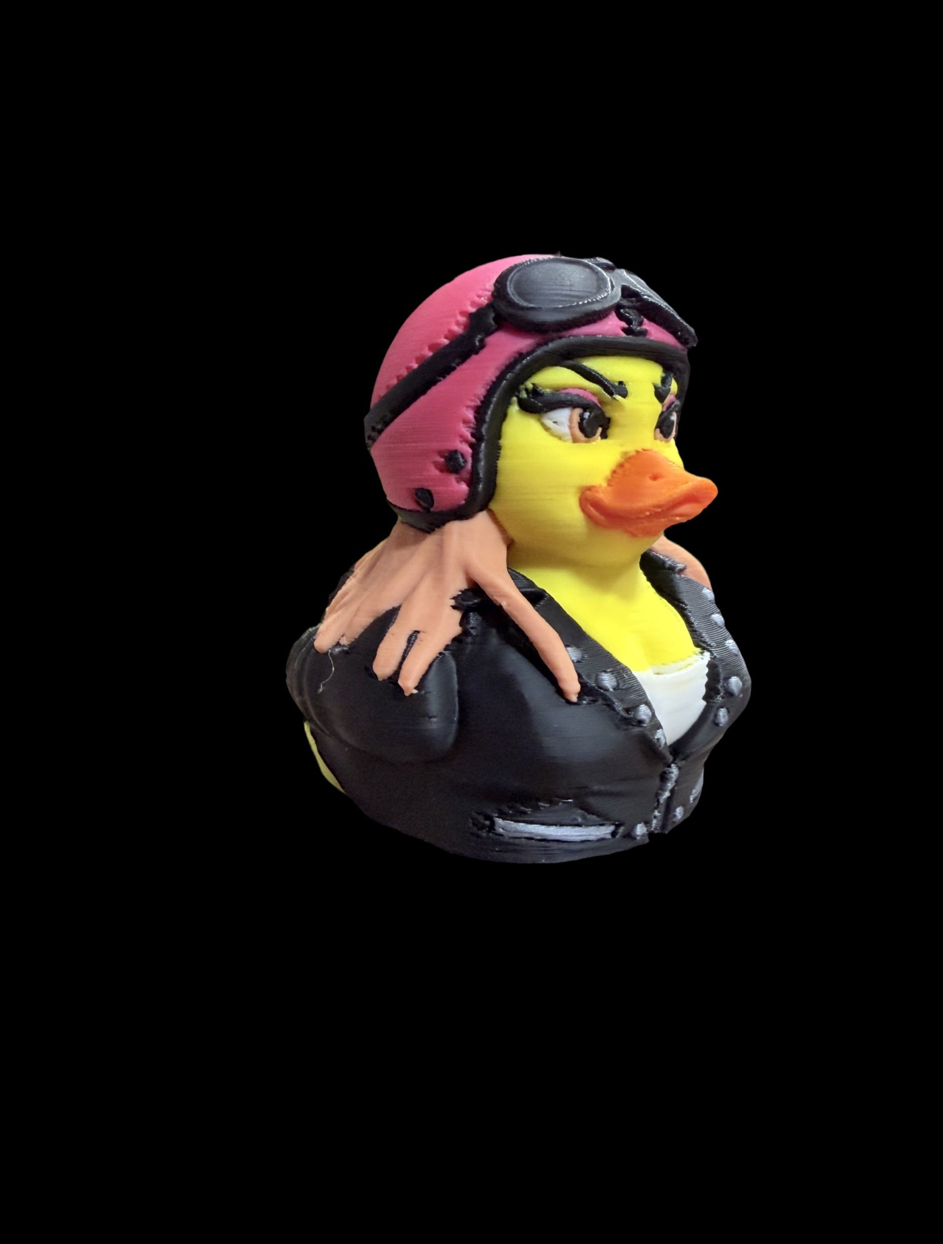Lady Biker Duck – Ride Hard. Quack Loud