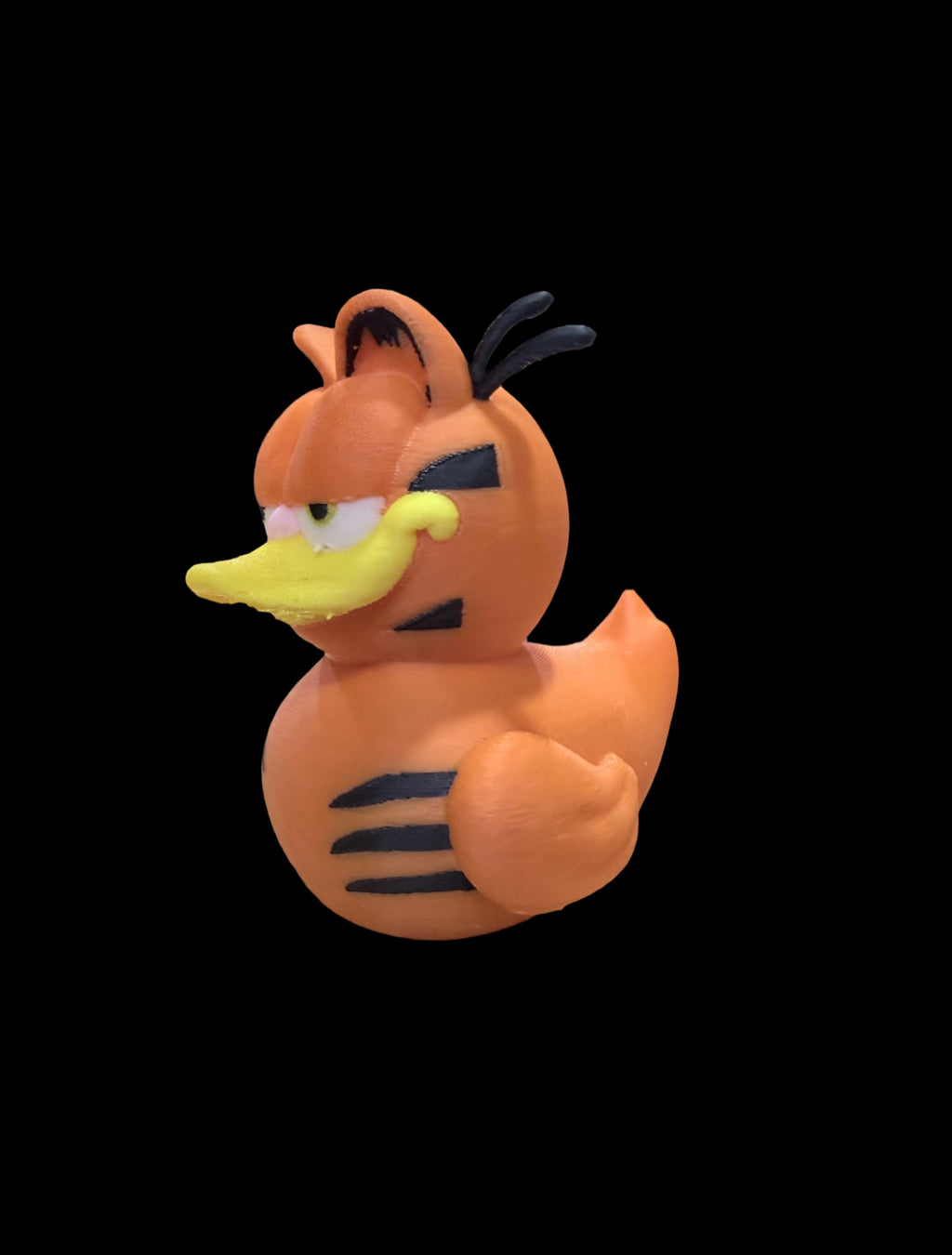 Grumpy Stripeball – Lasagna-Loving Attitude Duck