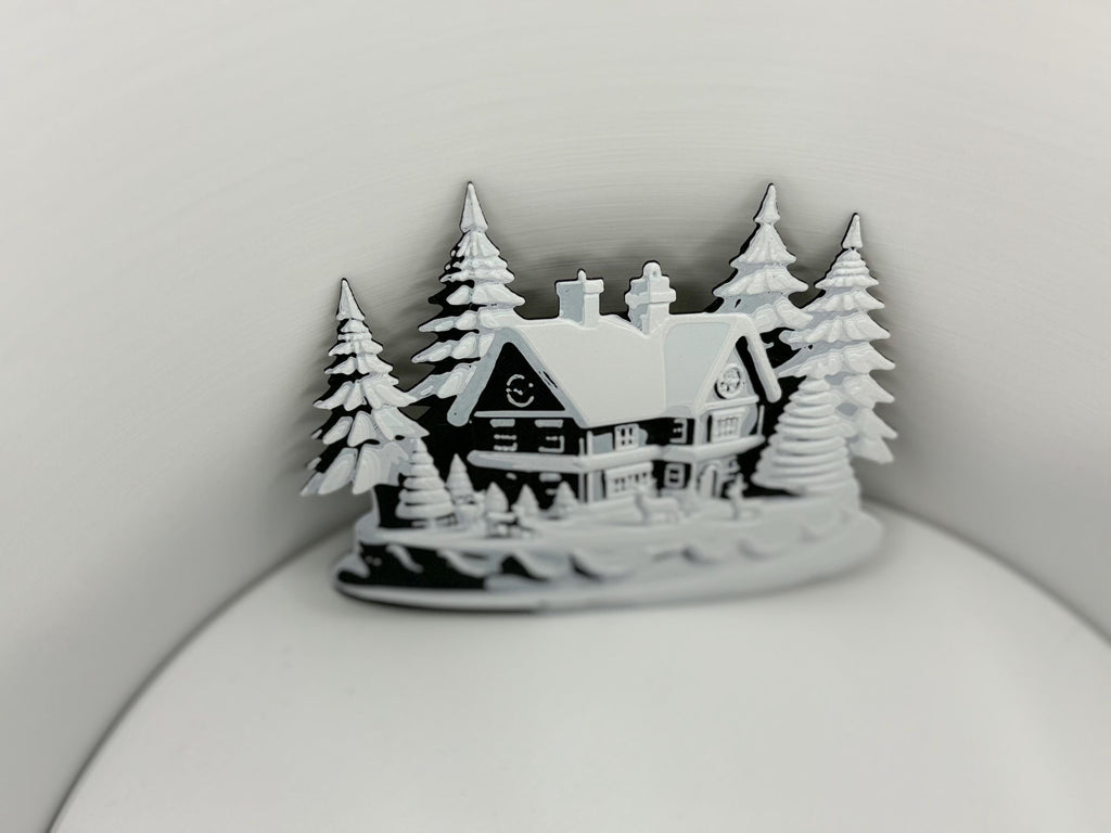 Snowy House Christmas Window Ornament #2