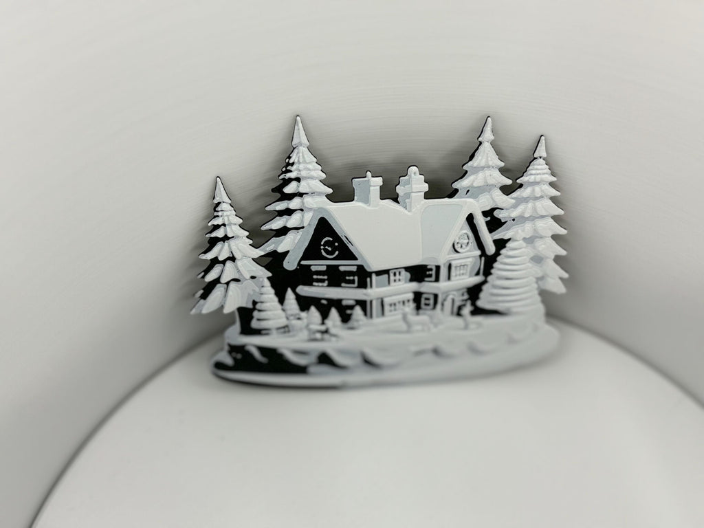 Snowy House Christmas Window Ornament #2