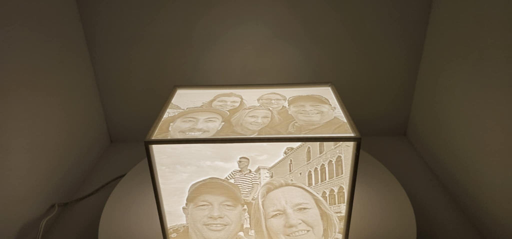 Custom Lithophane Light Box Personalized 3D Printed Photo Lamp (Please Read Description First)