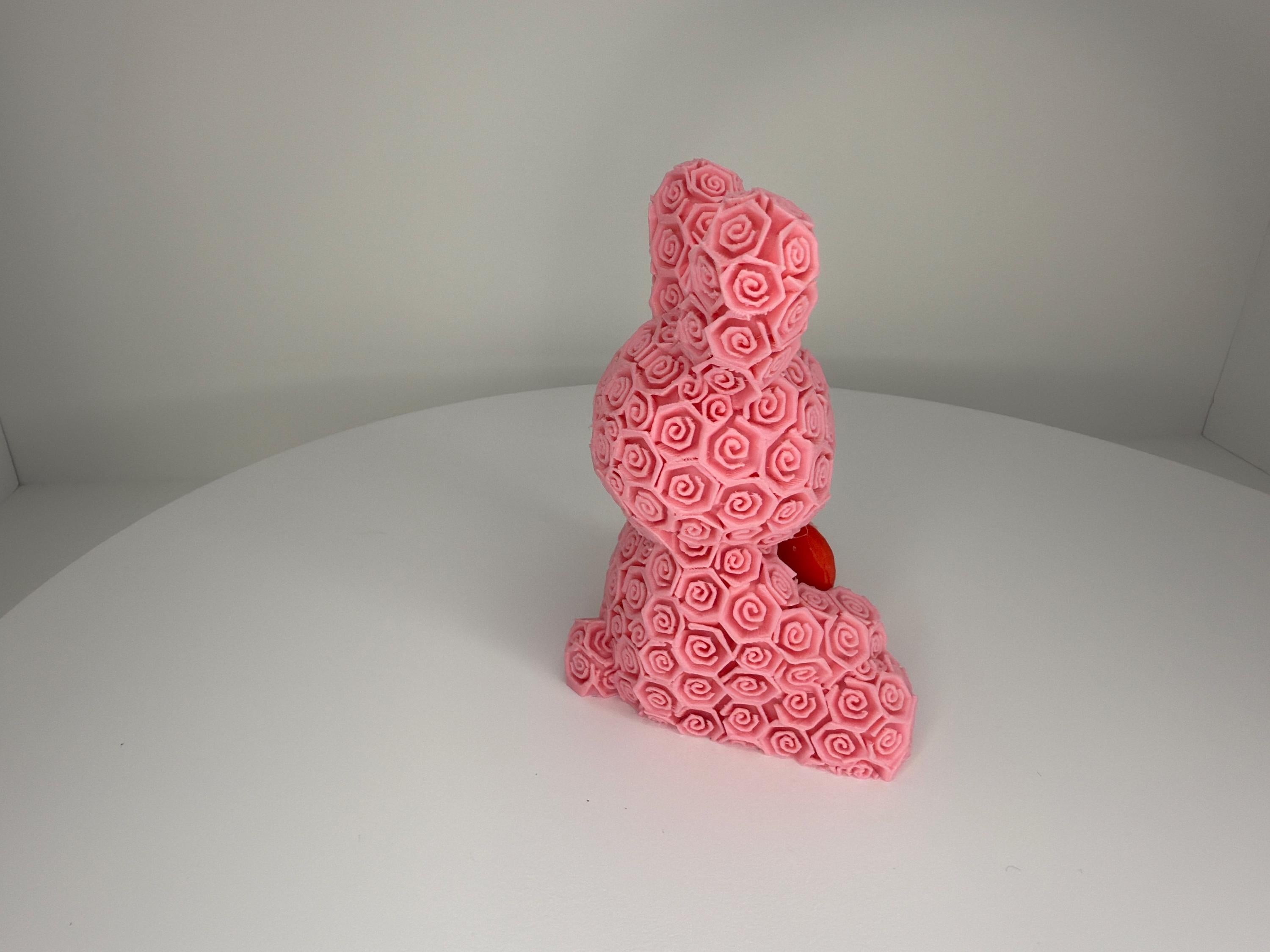 Rose Bunny with heart