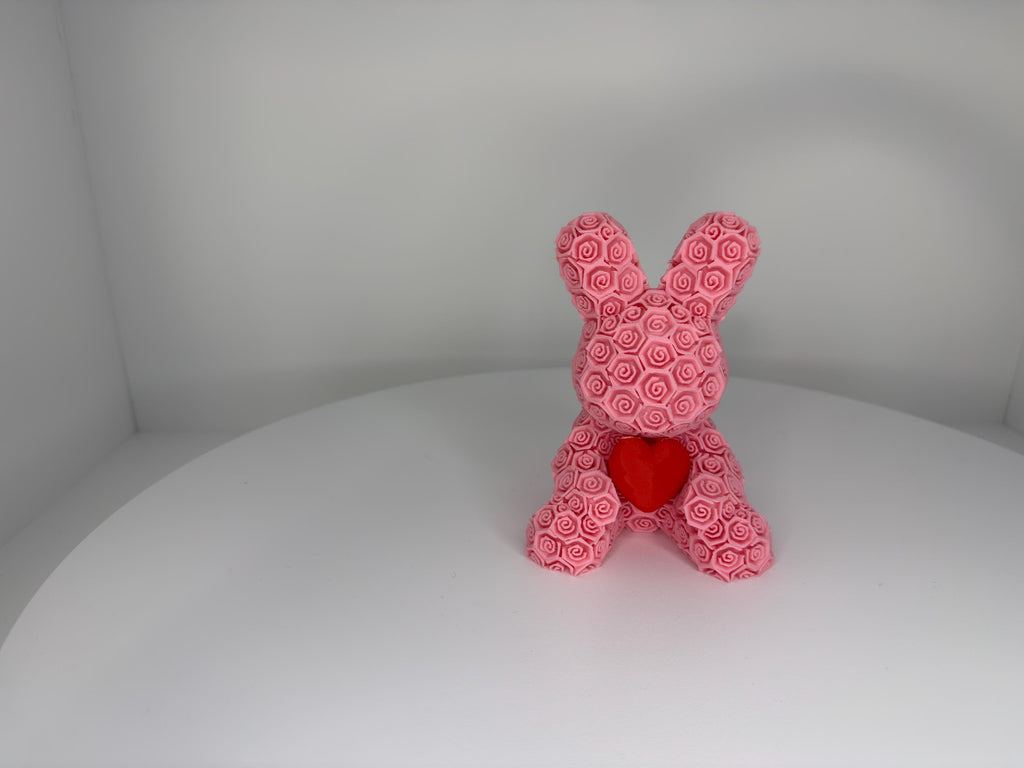 Rose Bunny with heart