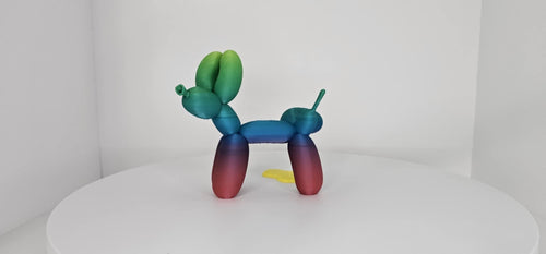 Balloon Dog Peeing with Pee Puddle