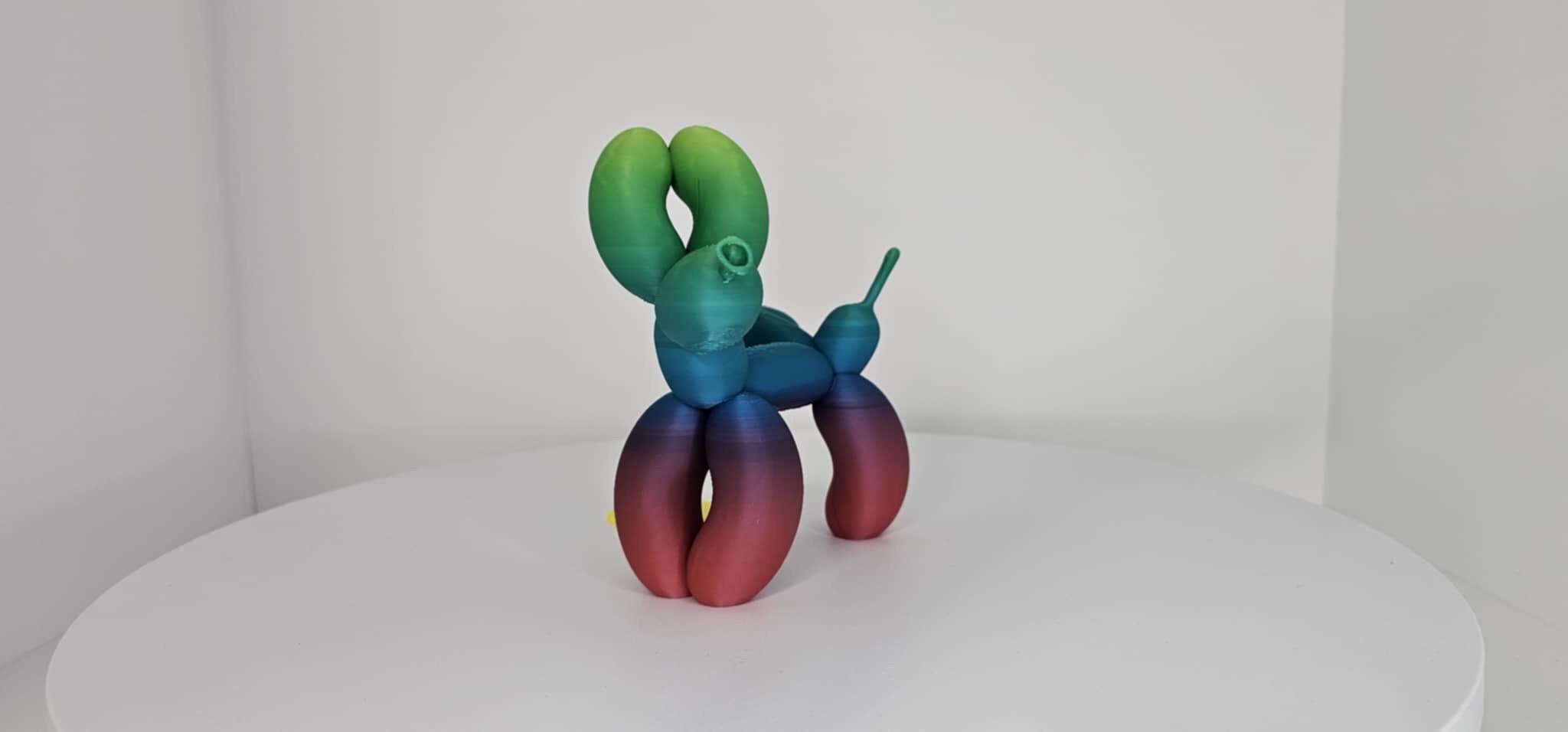 Balloon Dog Peeing with Pee Puddle