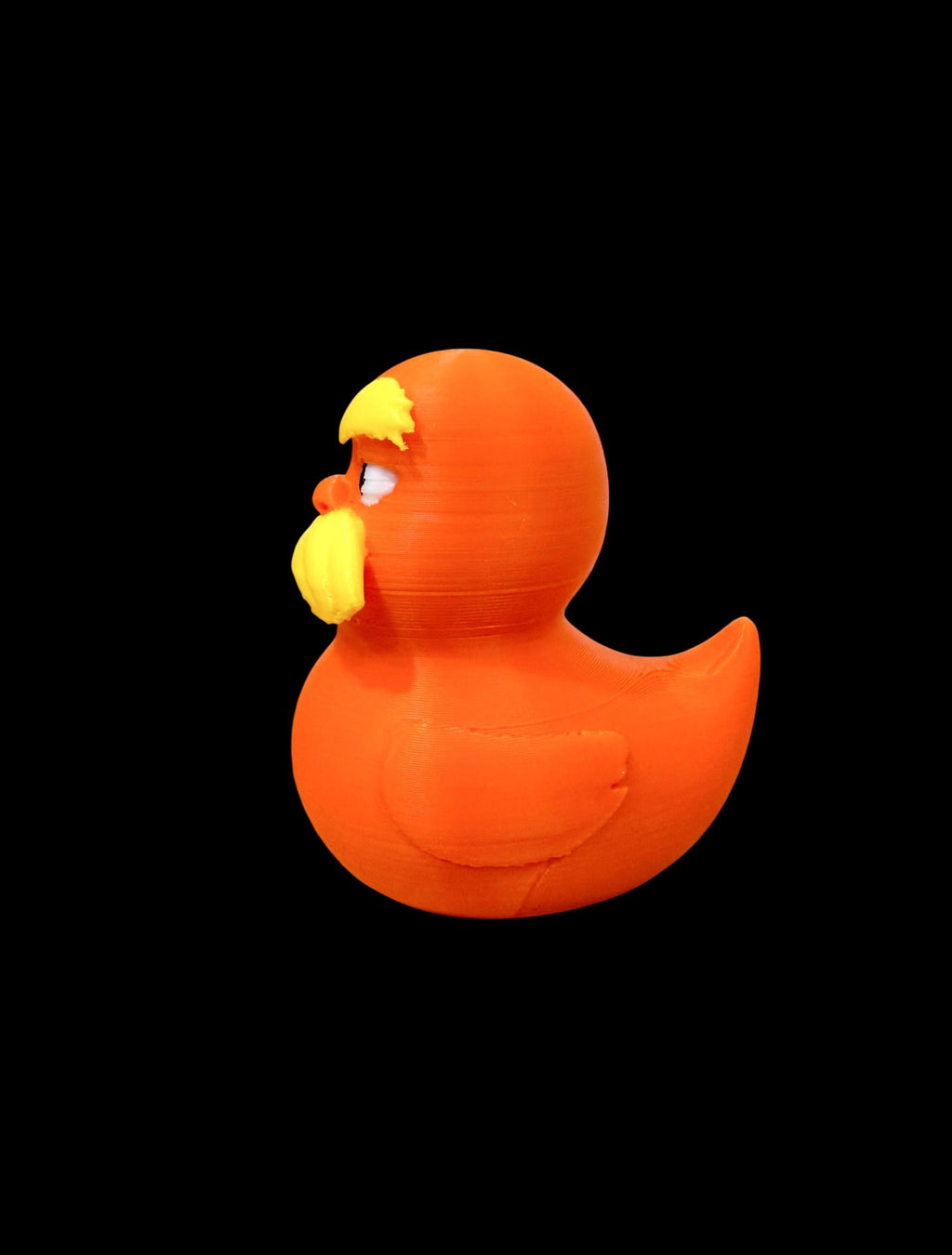 The Grumpy Guardian of the Forest – Mustached Rubber Duck