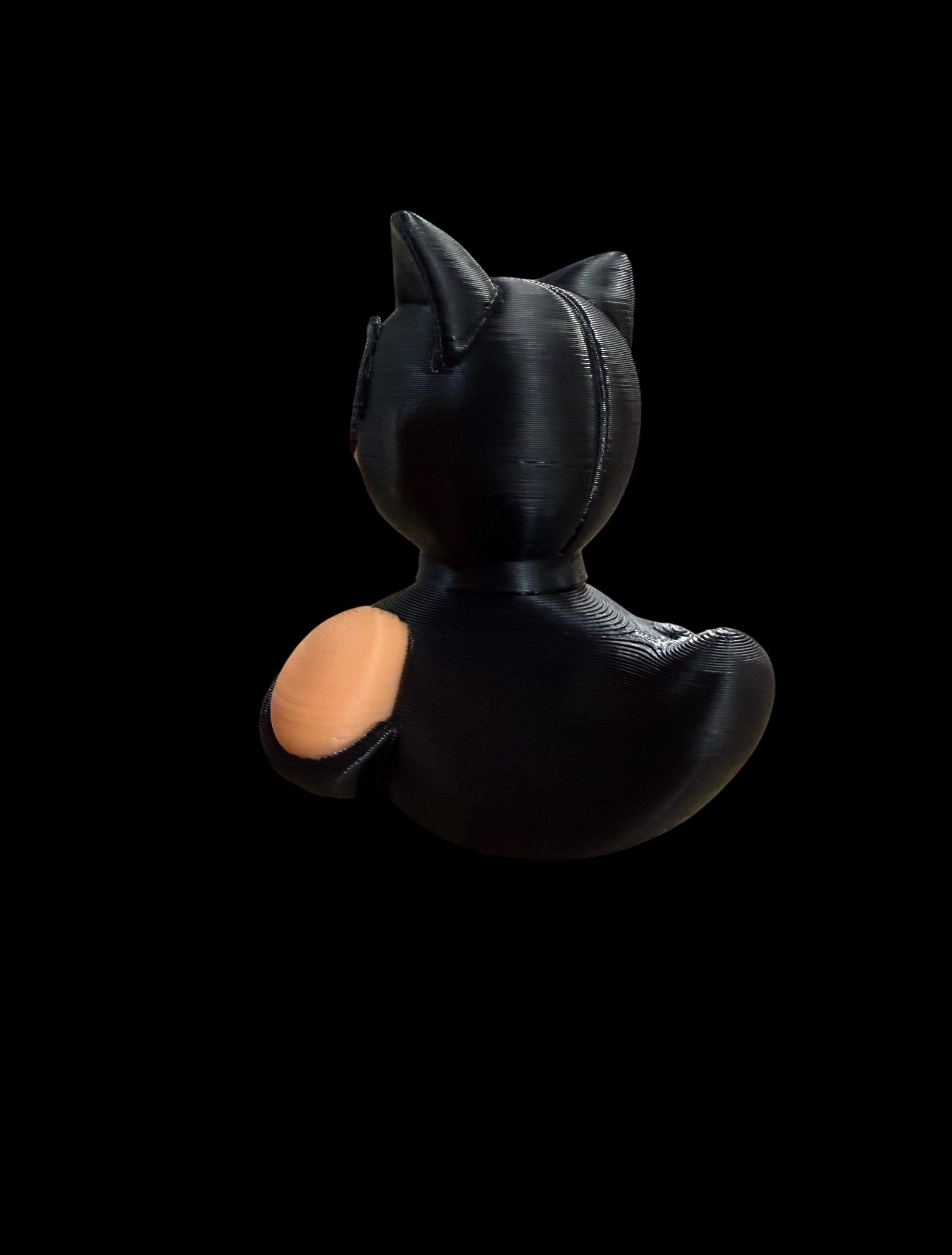 Midnight Whiskers – Feline Femme Fatale Duck