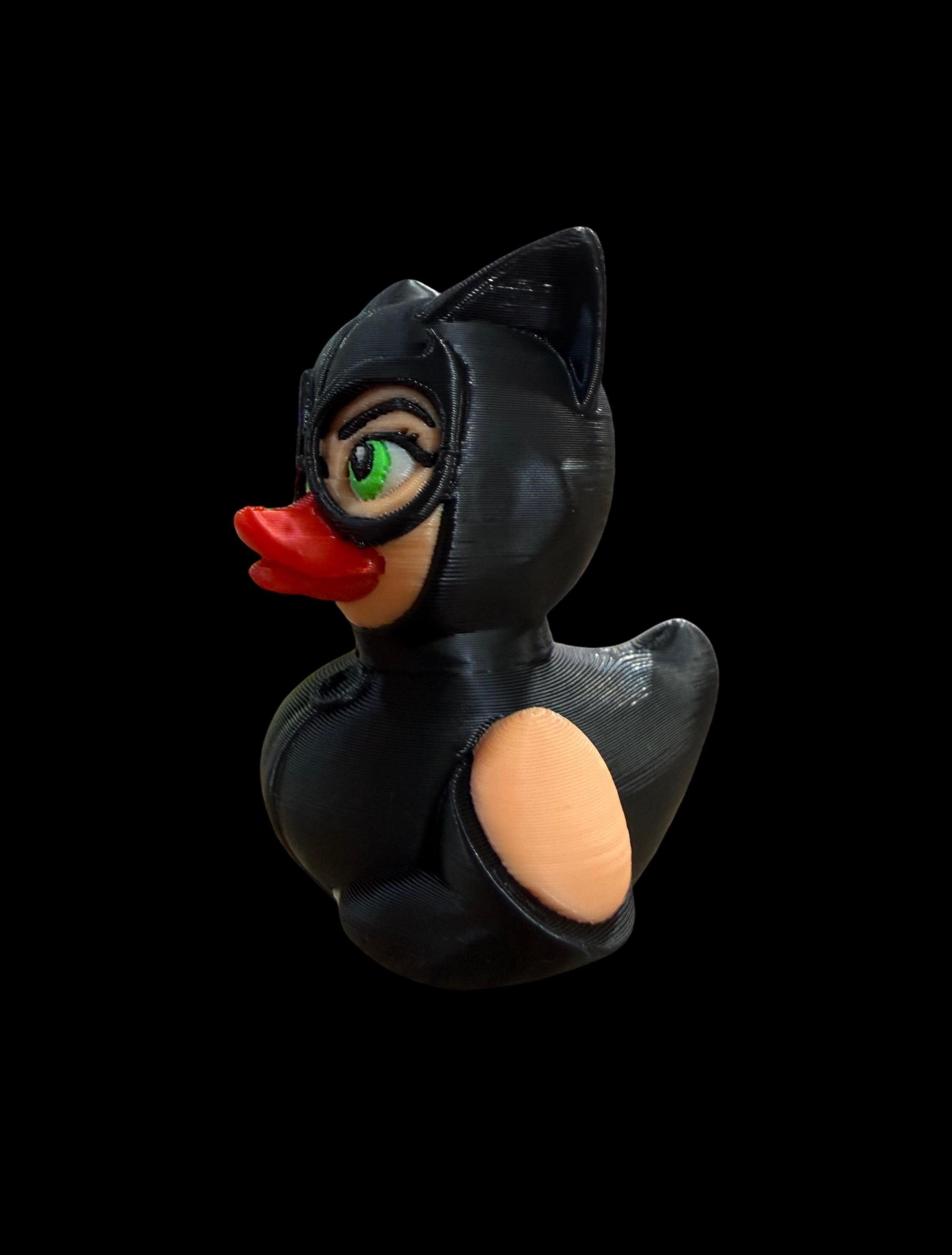 Midnight Whiskers – Feline Femme Fatale Duck