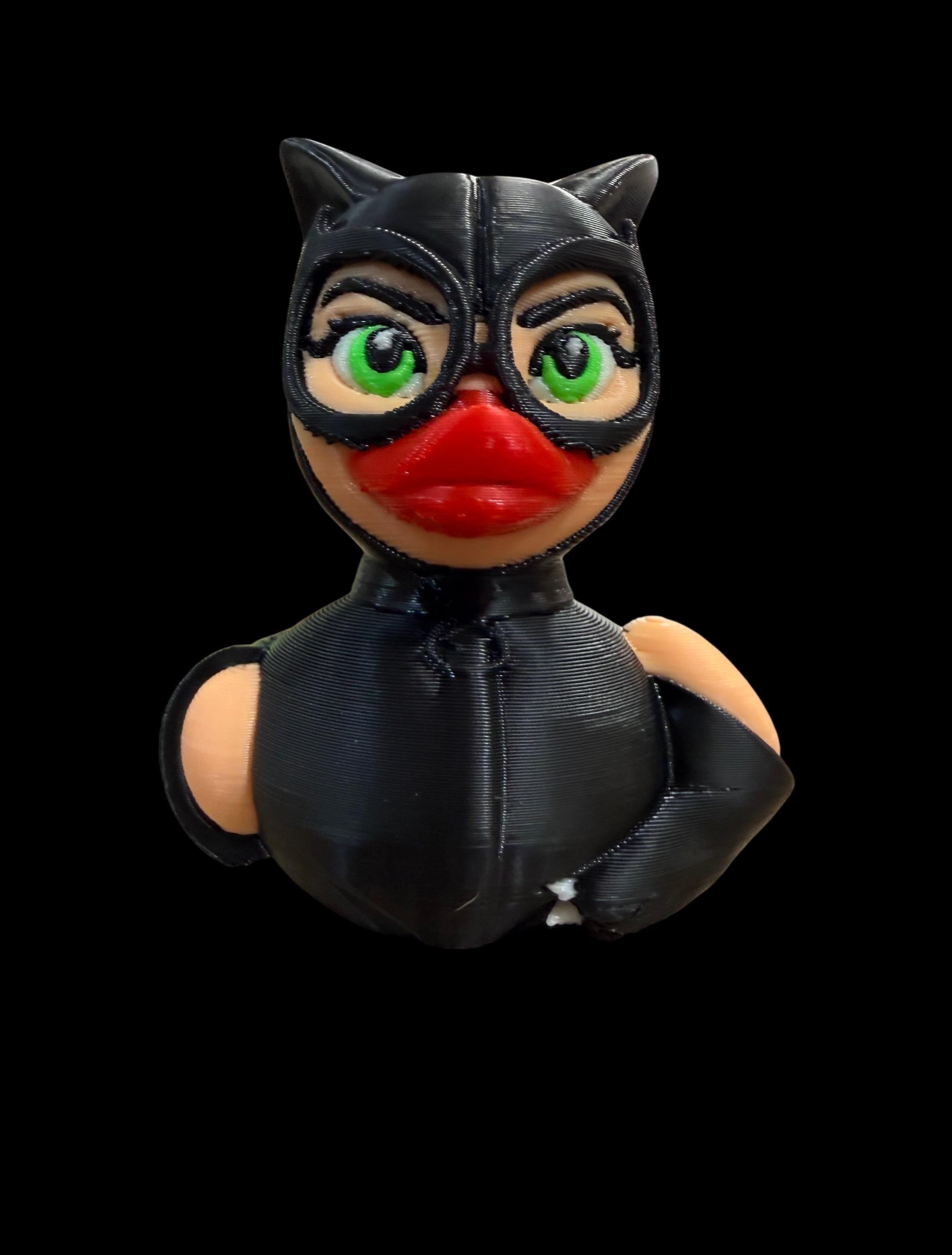Midnight Whiskers – Feline Femme Fatale Duck